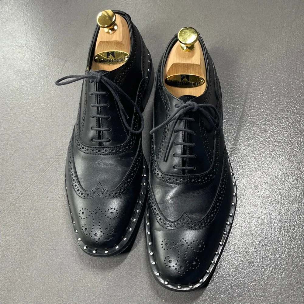 PHILIPP PLEIN Mens Black Leather City Shoes 